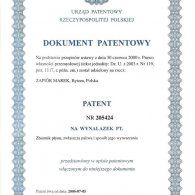 Patent nr 205424